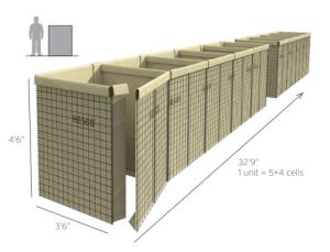 China Square Hole Mil 1 3.0mm Hesco Barrier Fortress wholesale