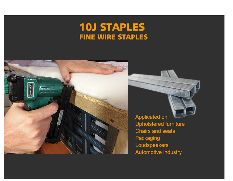 20 Gauge 10J Series Staples For Upholstery Furniture Staple