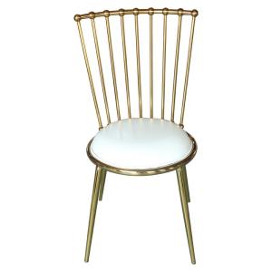 China Elegant Simple Wedding Chairs 201 Stainless Steel Frame For Banquet Hall wholesale