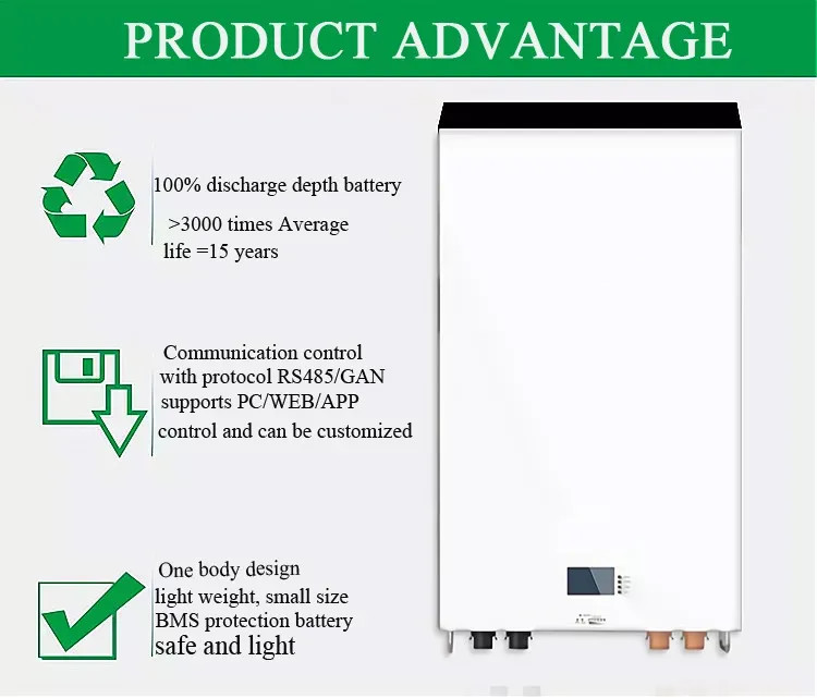 High Cycle Solar Powerwall Battery Rechargeable 7KWH 51.2V Lithium Ion Battery