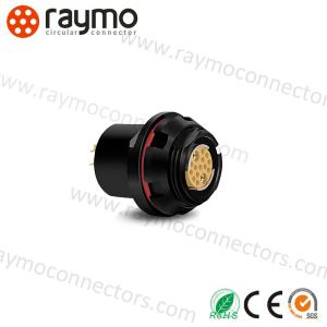 China Female Industrial M12 Connector With 2-12 Contacts wholesale