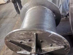 China Alloy Steel 300m Grooved Cable Drum Tower Crane Electric wholesale
