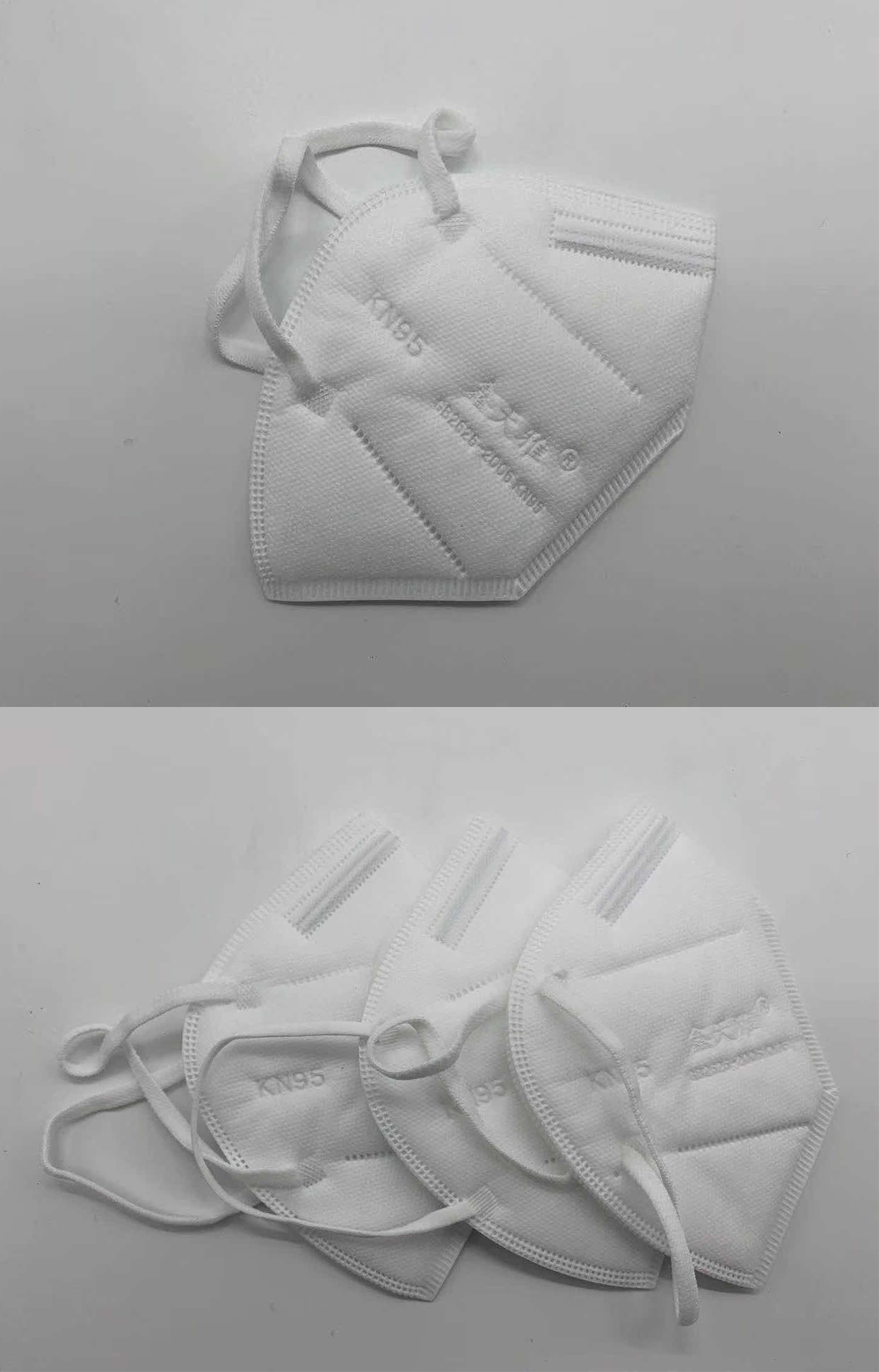 Wholesale White 3 Ply Facial Respirator N95 Kn95 Nonwoven Surgical Mask