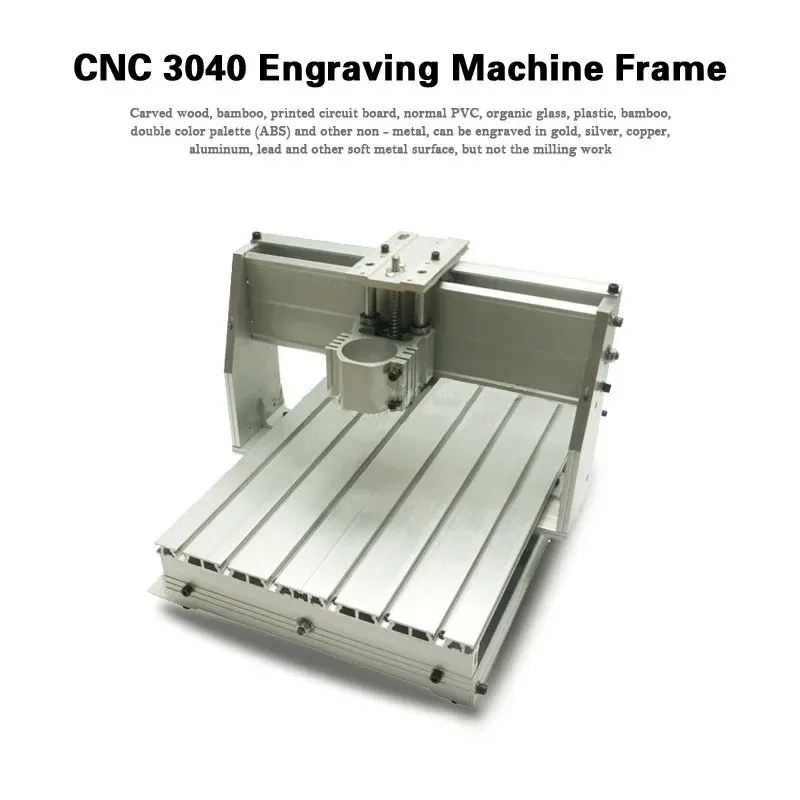 3040 Milling Cutting CNC Router Machine Frame Kit With 1204 Ballscrew