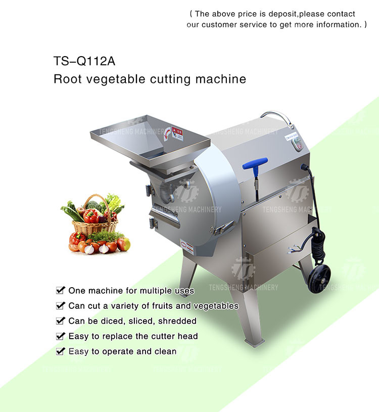 Fruit Vegetable Dicer Machine Cassava interchangeable blades Slicing chips