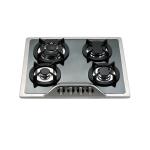 Electronic Ignition 4 Burner Gas Hob Stove Stainless Steel