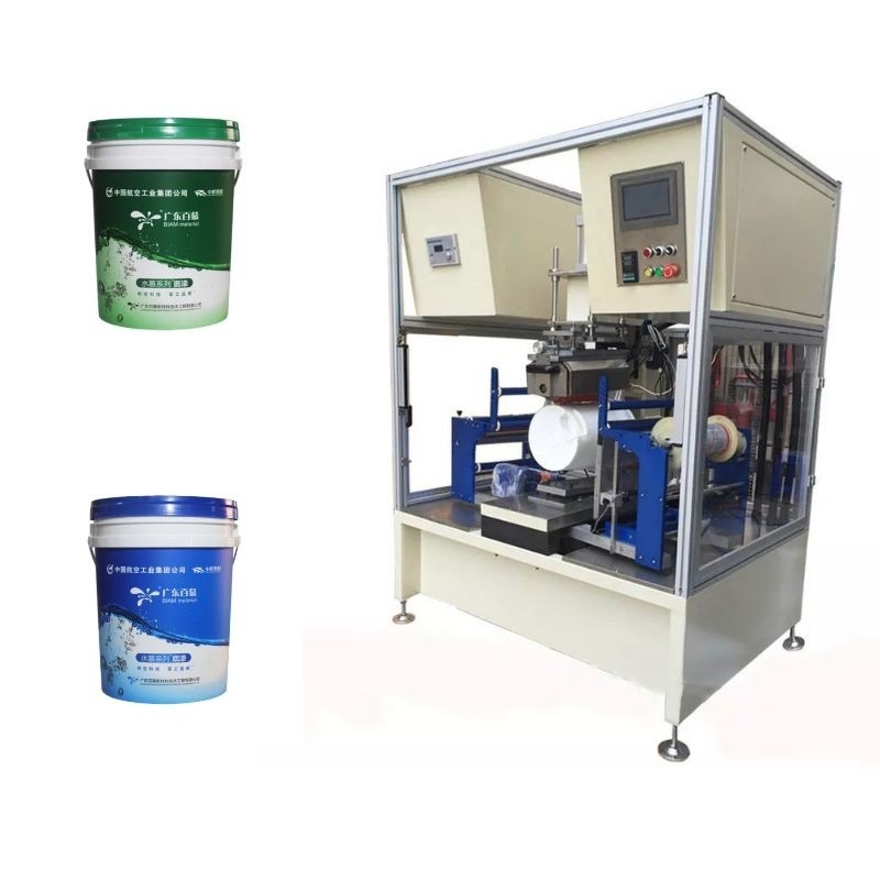 PLC Control 3.8kw Heat Transfer Press Machine For 5 Gallon 20 Litre Bucket