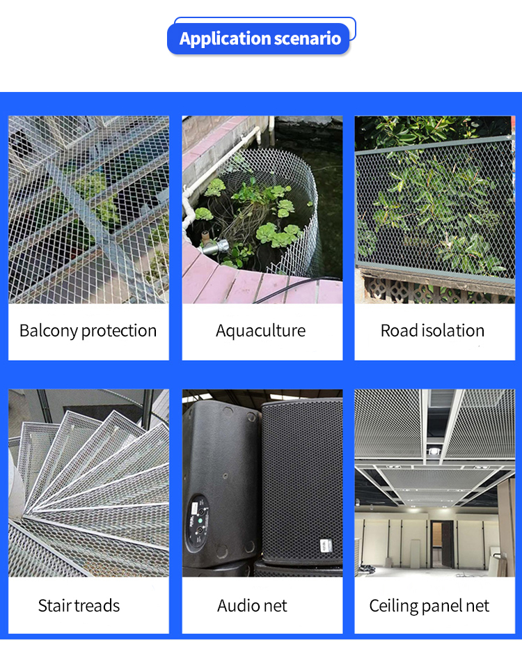 Manufacturers direct diamond steel plate mesh mechanical anti decoration ceiling muffler ventilation net galvanized stainless st