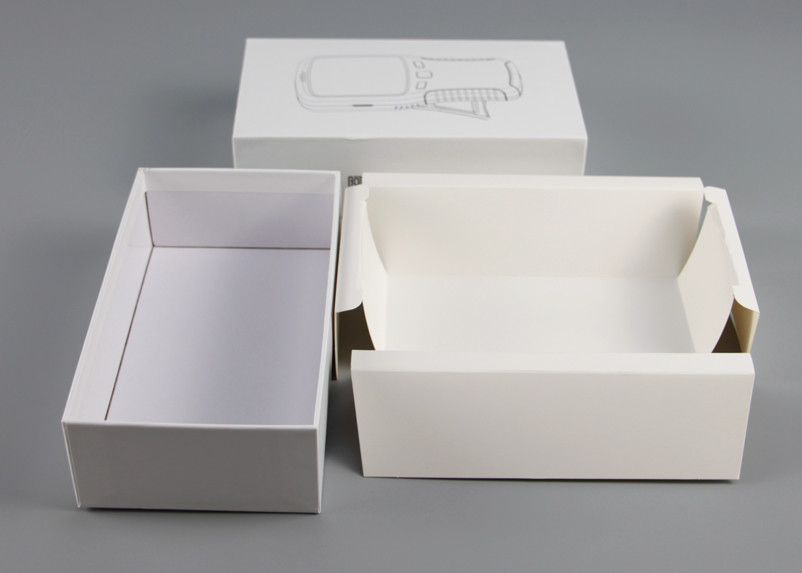 White Paper Printed Packaging Boxes Laminated 75GSM Paper WIth Matte Finish