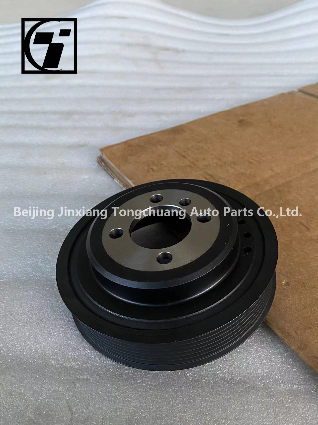 Foton Aumark AUCAN 2.5 Engine Shock Pulley PM40004689 Long-Lasting for 2016- Aluminum