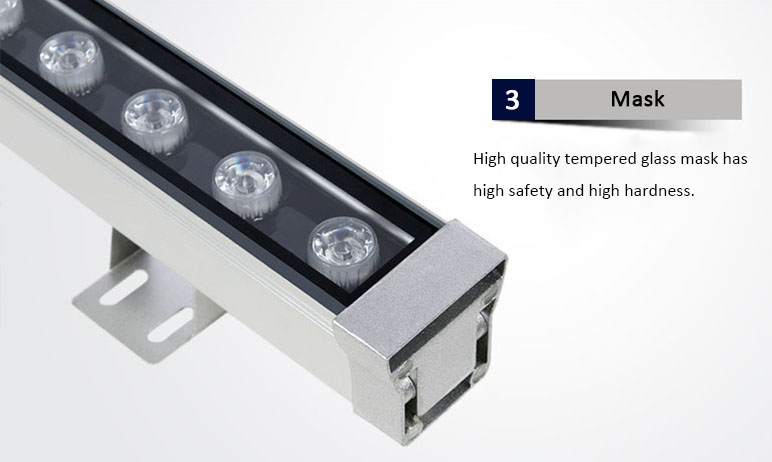 DC 24V LED Wall Washer Light 18w 24w For Facade Wall Lighting Cast Aluminum Housing