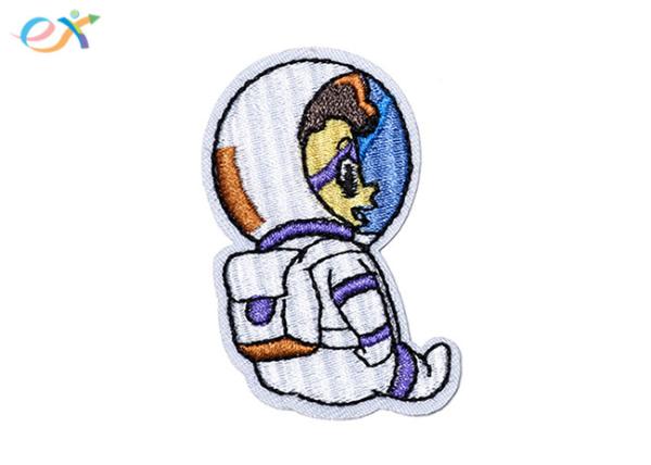 Stock Wholesale Cute Badge Embroidered Logo Iron Embroidery Patches With Own