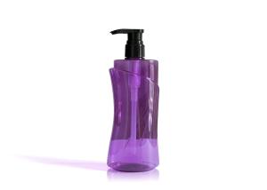 China Eco Fridenly Shower Gel Pump Bottle / Purple Plastic Pump Bottle 600ml/20.28 fl.oz wholesale