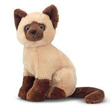 China Sitting Pose Brown Cat Plush Toys wholesale