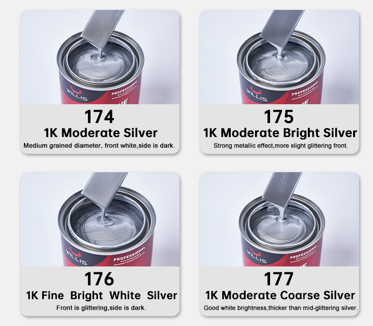 2k Clear Liquid Coating Matte Silver Car Paint For Plastic Bumpers Metallic Automotive Paint Spray Paint