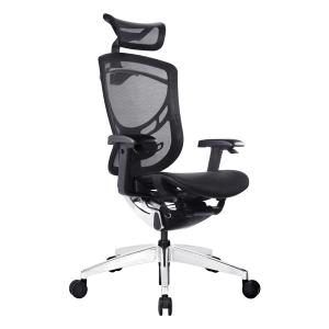 China 3D Headrest Chromed Ergonomic Executive Chair 4D Swivel Office Seating wholesale
