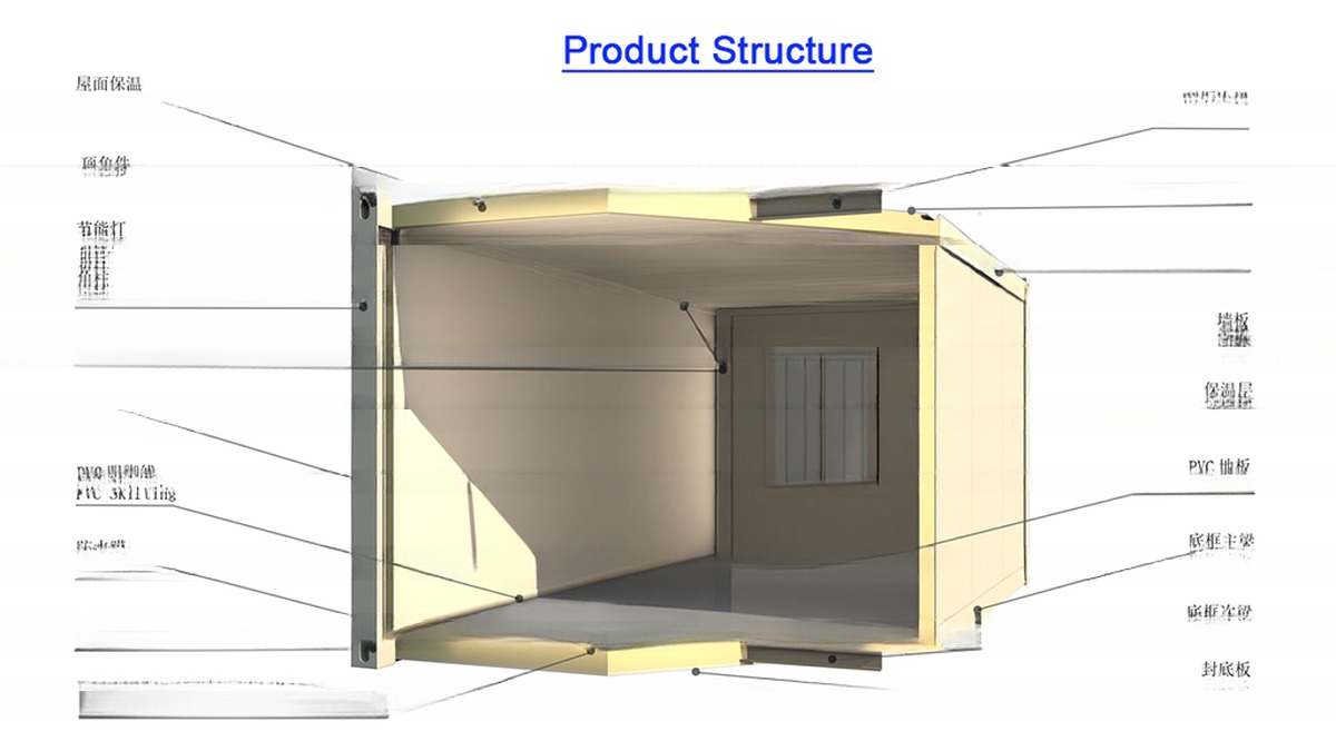 Customizable Flat Pack Prefabricated Container House with Optional Toilet and Shower for Office Building