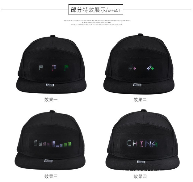 Polyester / Cotton LED Light Up Baseball Cap 10 Colors Optional