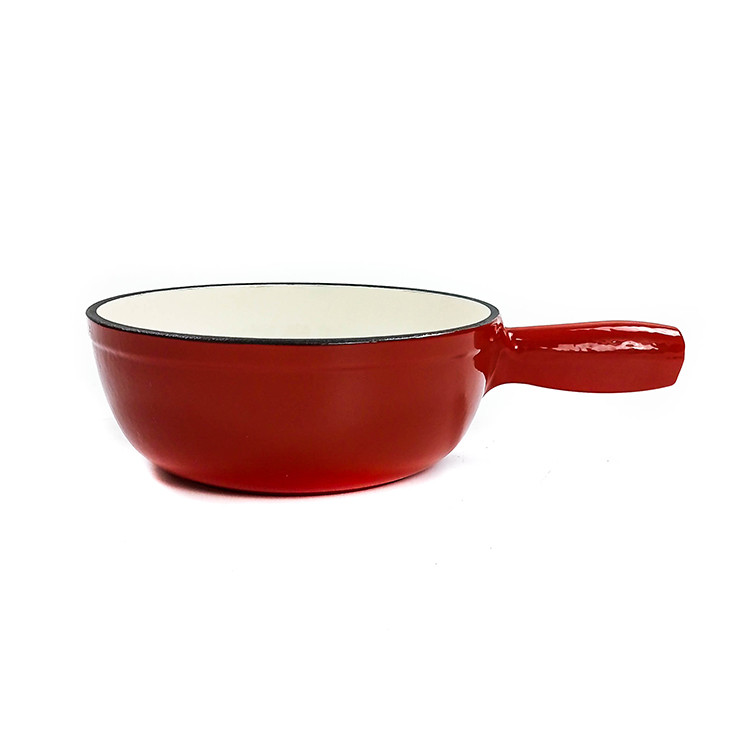 21cm Cast Iron Cheese Fondue Pot 12 Pounds Durable And Long Lasting
