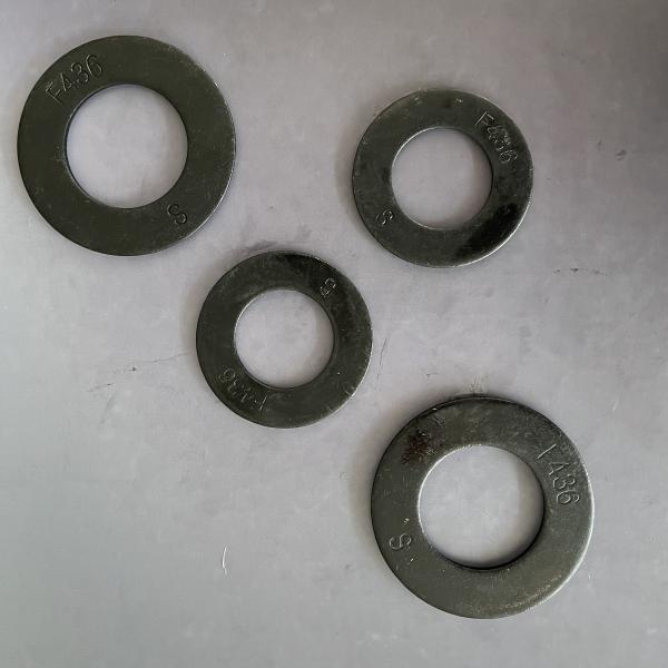 F436M Washer/Plain Washer, M12-M100, Black Oxide