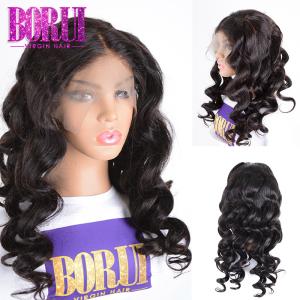 China BORUI Lace Frontal Wig Loose Wave Human Hair 13*6 Lace Front Wig Natural Hairline wholesale