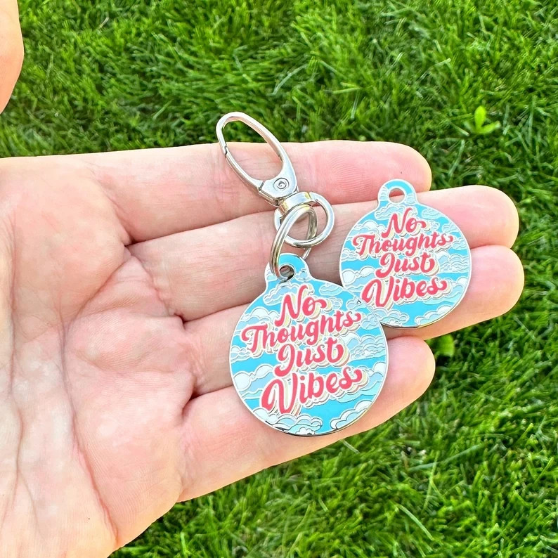 Custom Logo Engraved Laser Retro Boho Pet Tag Personalized Qr Code Dog Id