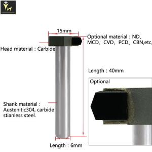 China 3mm PCD CNC Diamond Tools To Make Rainbow On Jewelry wholesale