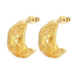 China Vintage Abstract Golden And Silver Earrings Classic Style Fashion Jewellery Earrings wholesale