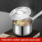 Kitchen Cooking Food Soup Stock Pot Straight Saucepan With SS Handle