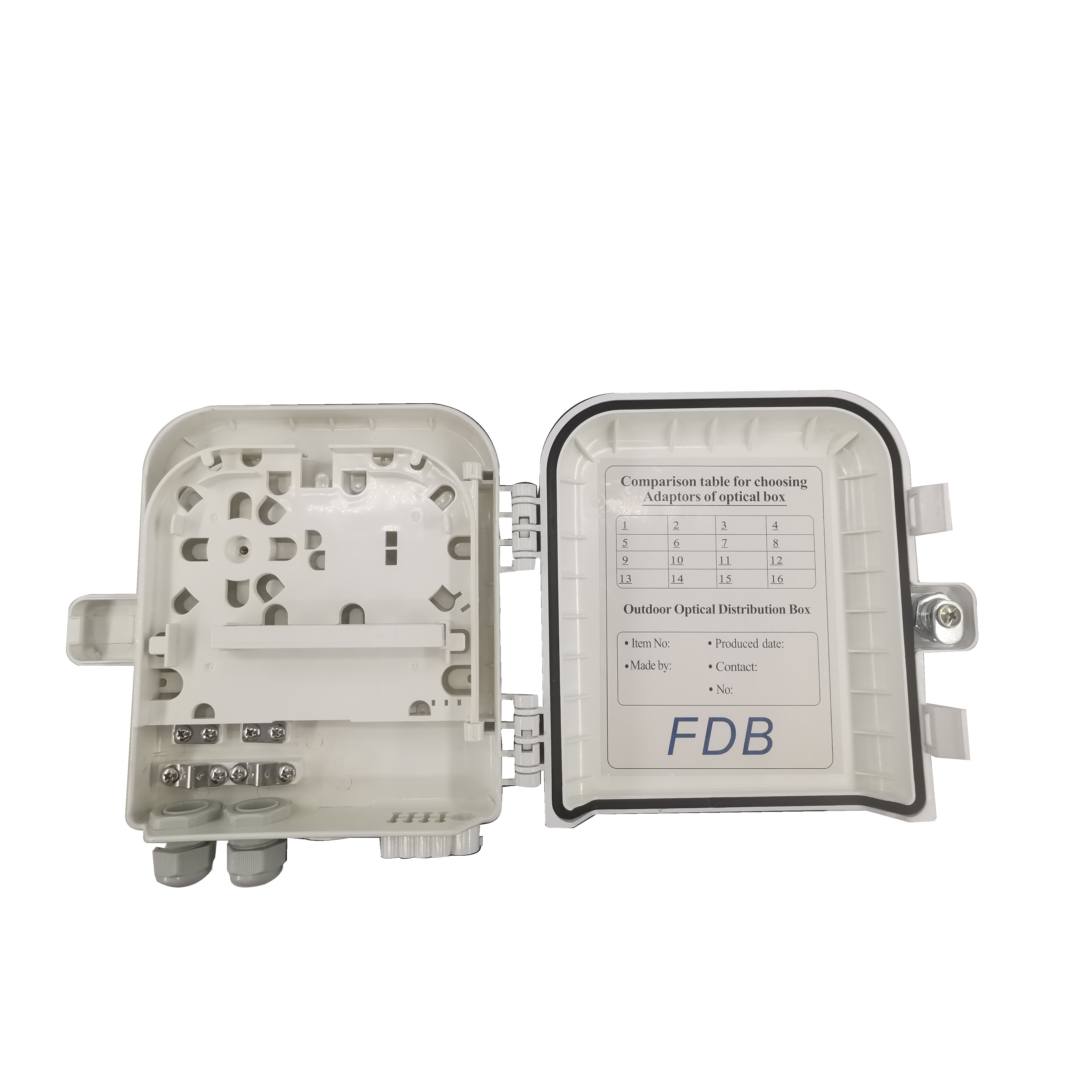 Fiber Access Terminal 8 Core FTTH Distribution Box With 1 Year Warranty