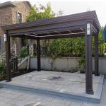 European Style Aluminum Louvered Pergola Outdoor Garden Leisure Pergola Roof