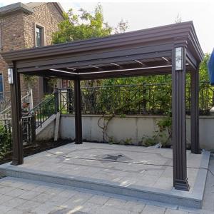China Weatherproof Aluminum Louvered Pergola Modern Style Louvered Pergola wholesale