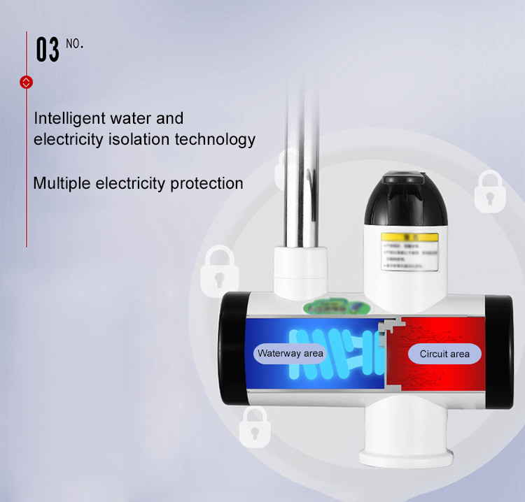 Multifunction Instant Hot And Cold Water Faucet 50HZ kitchen use