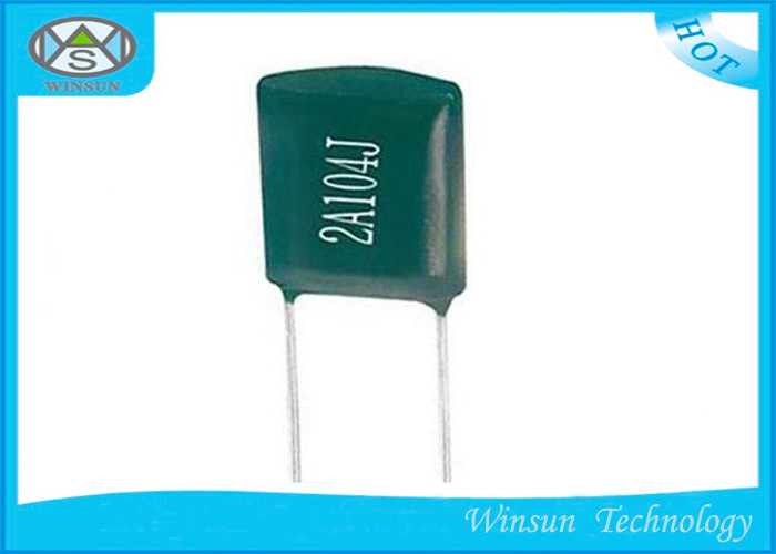 Lightweight CL11 Metallized Polyester Film Capacitor Green 100V - 630V Capacitor