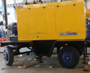 China Industrial Mobile Trailer Generator , 30KW Diesel Powered Generator Portable wholesale