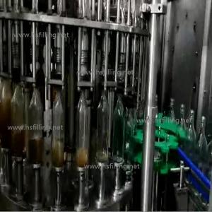 China Automatic Glass Bottle Alcoholic Drink Hot Filling Machine ROPP Cap Capping Machine Stainless Steel CE wholesale