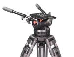 V600 Professional Camera Teleprompter Carbon Fiber Tripod Carry Bag for Video