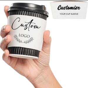 China Custom Disposable Paper Coffee Cup Sleeve Reusable And Eco Friendly wholesale