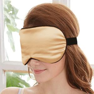 China Woven 22mm Mulberry Silk Sleep Mask For Airplane Plain Dyed wholesale