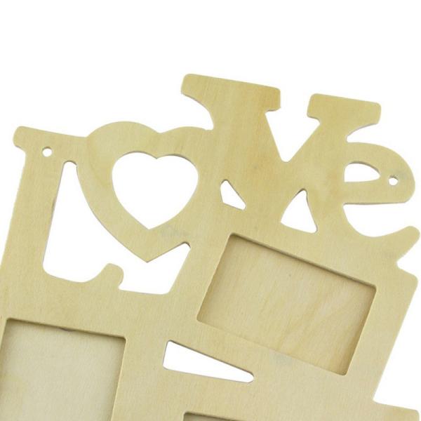 Creative 3D Tourist Custom Photo Frame Wooden Blank LOVE Photo Frame