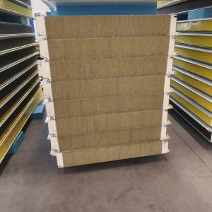 China Pu Sealing Sandwich Panel Rockwool Waterproof Feature wholesale
