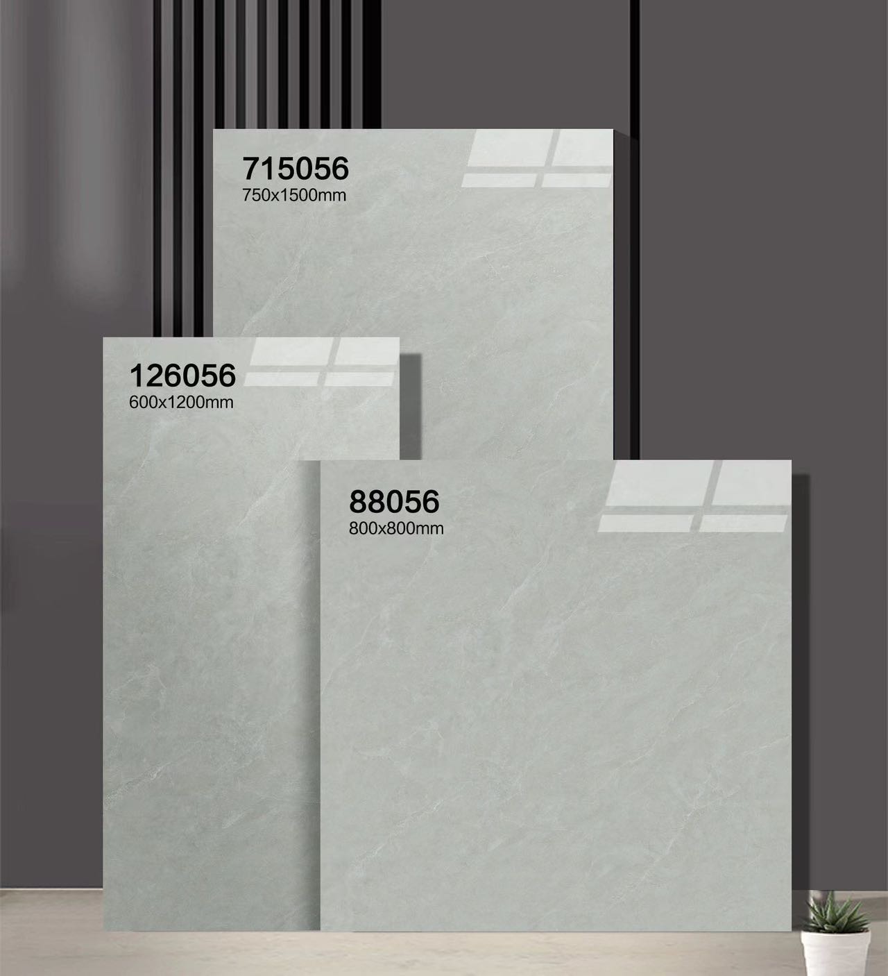 Marble Look Polished Glazed Porcelain Tiles And Gray 750x1500mm Elegant Floor Tile For Living Room And Bathroom