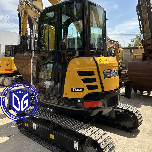 Used Sany SY35 3 Ton Excavator Small Crawler Excavator Almost New Compact Design