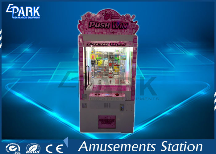 Indoor Toy Crane Machine GSM Module LCD Screen Transparent Tempered Glass