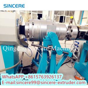 China PE / HDPE / PP Double Hollow Wall Spiral Wound Pipe Machine Line wholesale