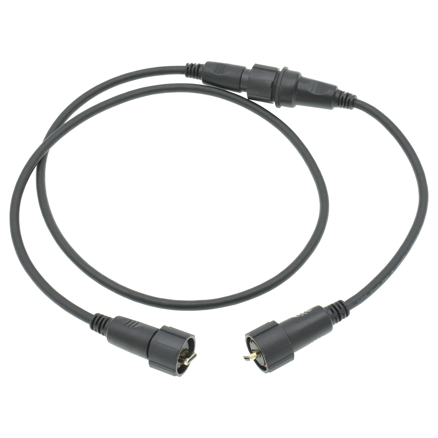 Flexibility Fire Resistant Black Wire Cable TPU/TPE Jacket Aluminum Foil Shielding 2 Cores