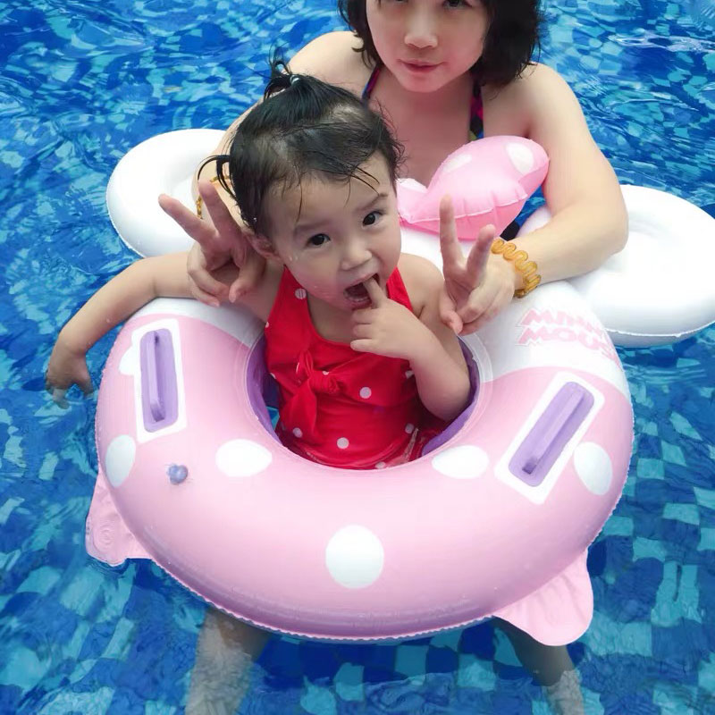 Unisex PVC Inflatable Swim Rings for Kids Rollover Prevention Tube Beach Party Toy