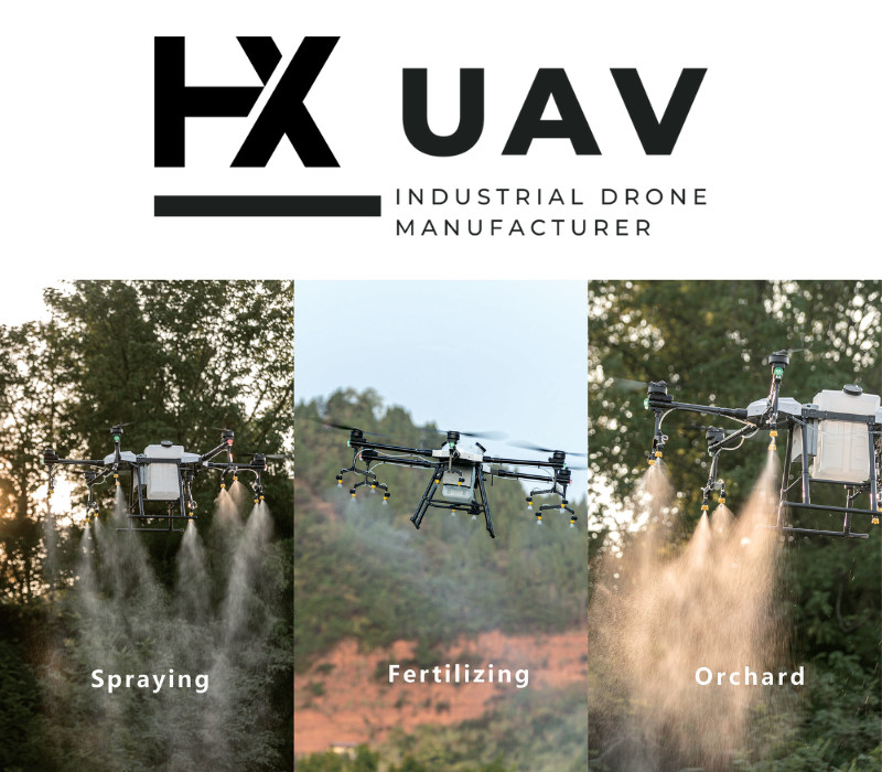 16L Capacity 6 Rotors DJI Agriculture Drone 1600mm Wheelbase 13 Acres/H 14.3KG 2~3m For Crop HXMX616