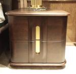 Durable European Solid Wood Furniture / Solid Wood Nightstand Simple Handles