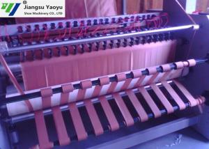 China Energy Saving Leather Fabric Strip Cutter Machine For Chemical Fabric / Nylon wholesale